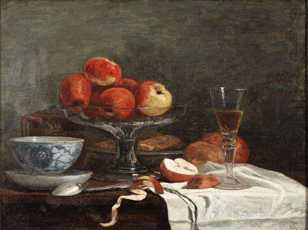 Nature Morte A La Pomme, Eugene Boudin